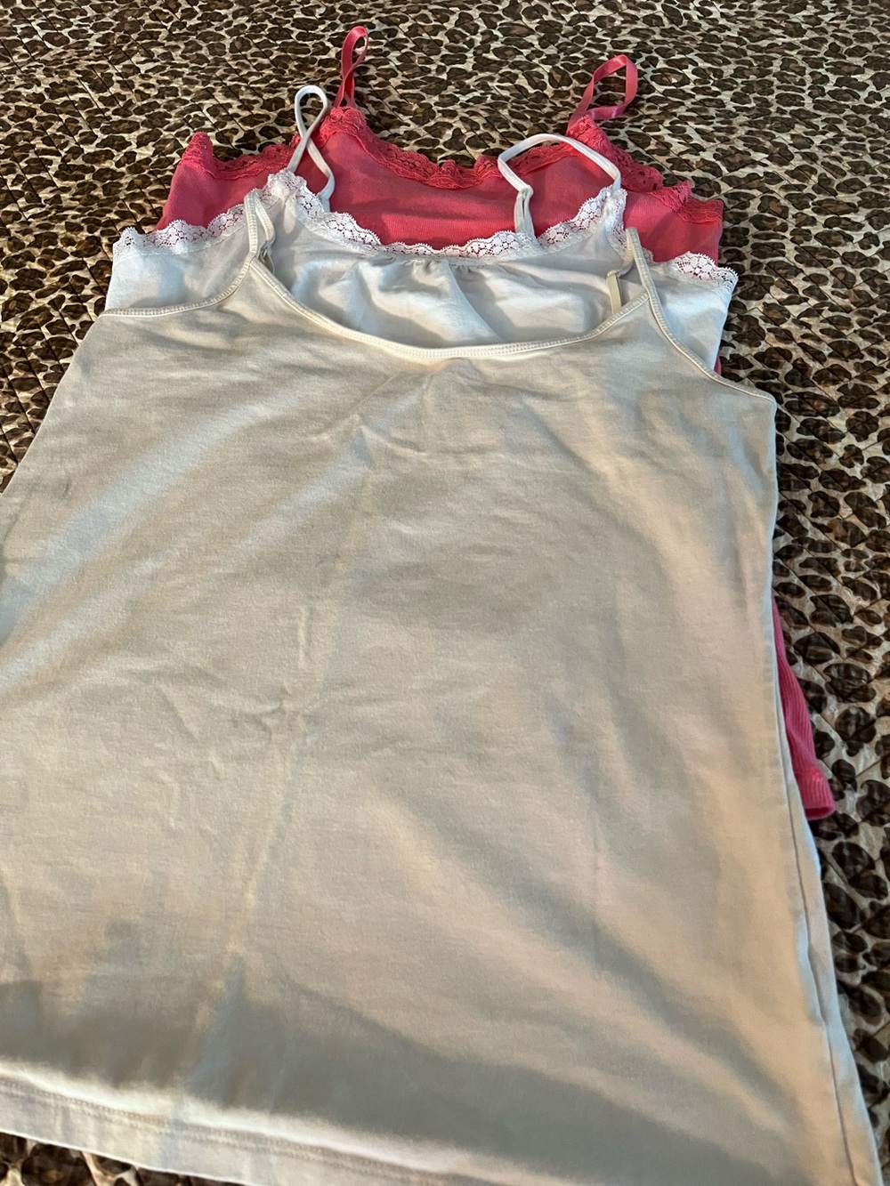 Dots White Lace Trim Camisole - Picture 2 of 11